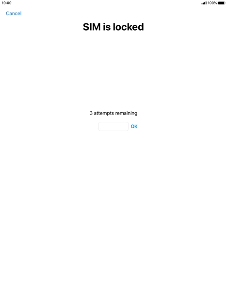 If your SIM is locked, key in your PIN and press OK.