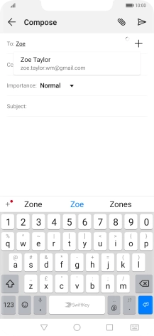 Press the required contact.