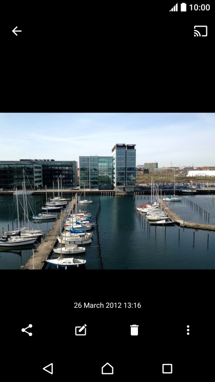 Press the share icon.