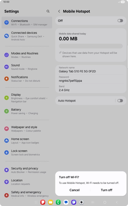 Press the Home key to return to the home screen.