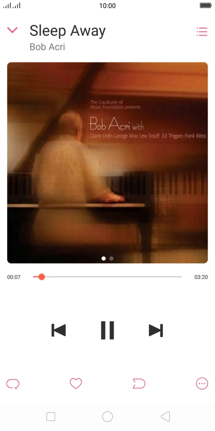 Press arrow right to go to the next audio file.