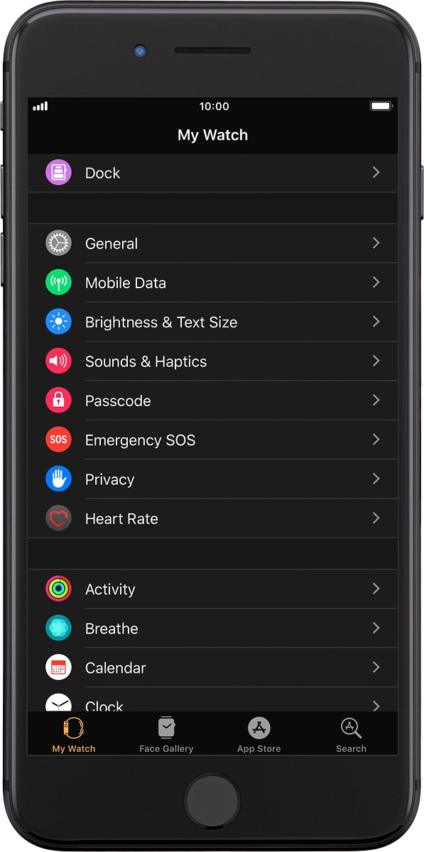 On your phone: Press General.