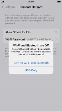 If Wi-Fi is turned off, press Turn on Wi-Fi and Bluetooth.