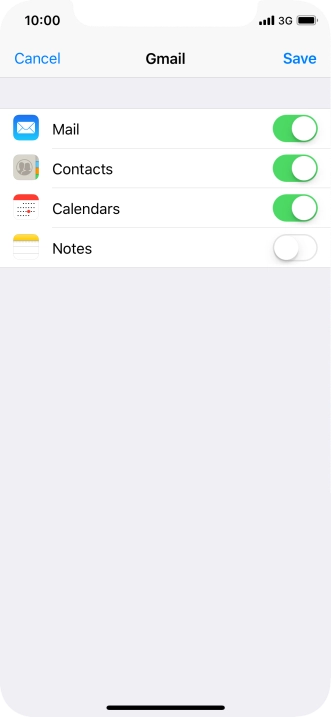 If this screen is displayed, you email account has been recognised and set up automatically. Follow the instructions on the screen to key in more information and finish setting up your phone.