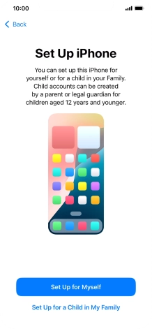 Press Set Up for Myself.