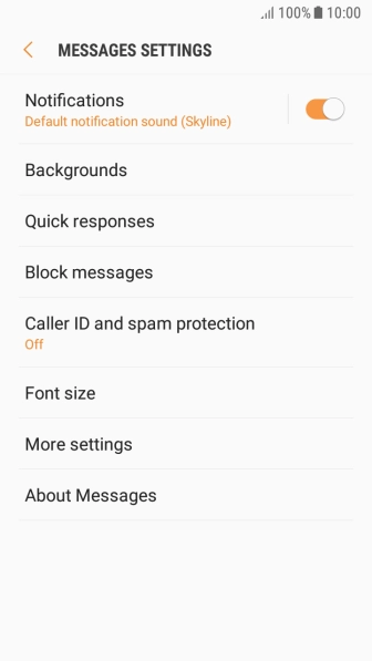 Press More settings.