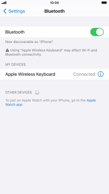 Press the Home key to return to the home screen.