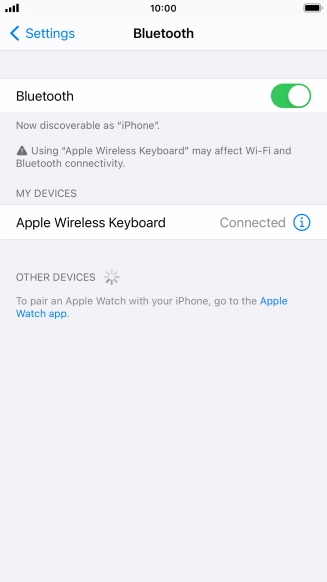 Press the Home key to return to the home screen.