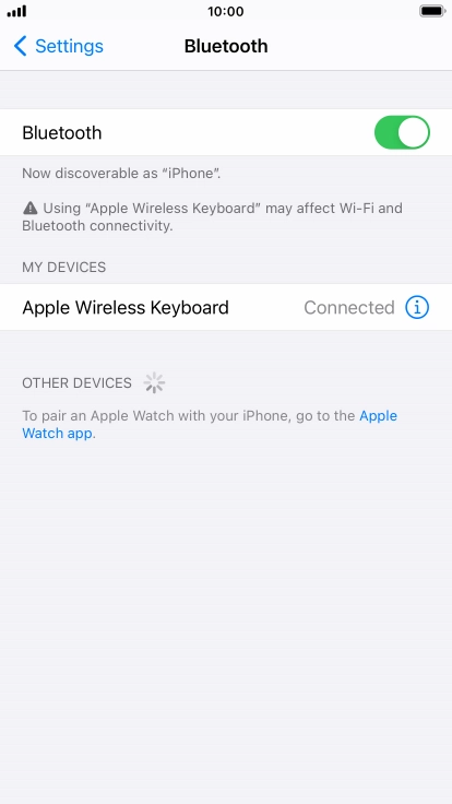 Press the Home key to return to the home screen.