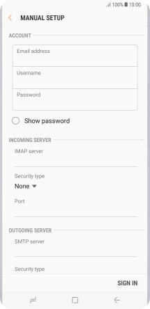 Press the field below 