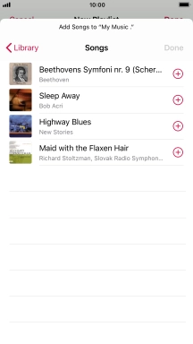 Go to the required category and press the required audio file.