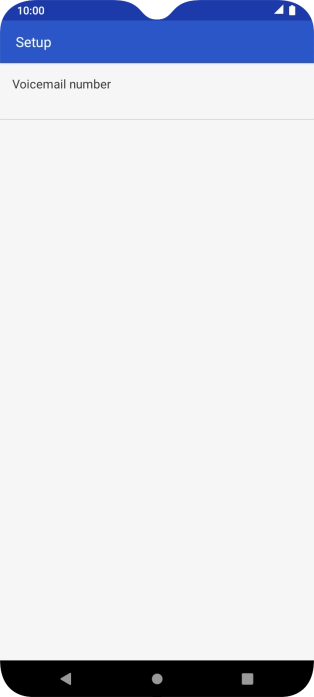 Press Voicemail number.