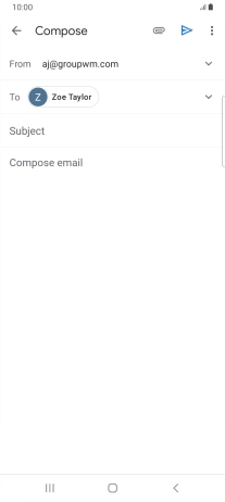 Press Subject and key in the required subject.