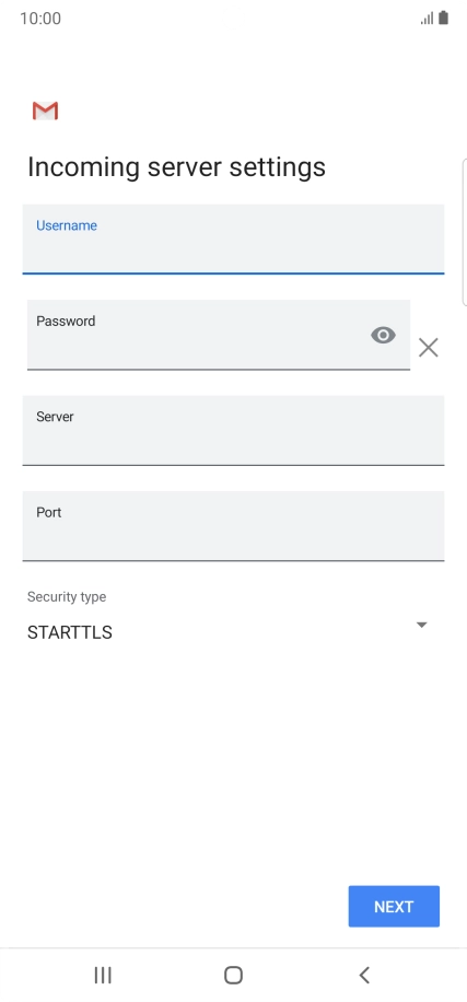 Press the field below 