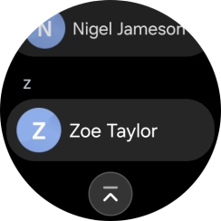 Press the required contact.