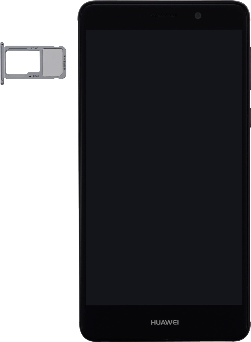 Place your SIM in the SIM holder and insert the card holder into your phone.