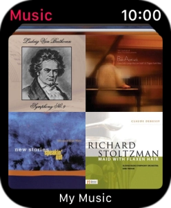 Slide your finger downwards starting from the top of the screen to see the menu.