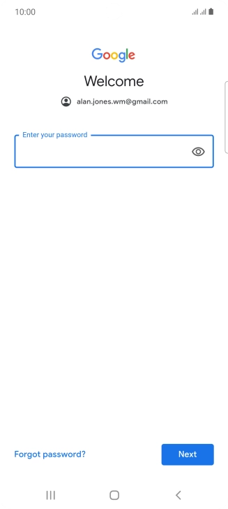 Press the field below 