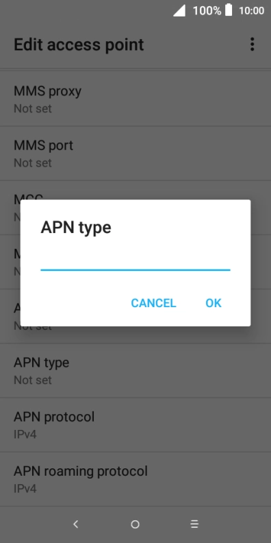Key in mms and press OK.
