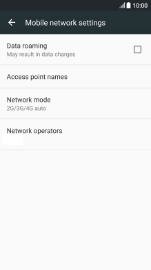 Press Access point names.