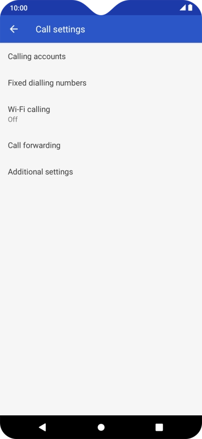 Press Additional settings.