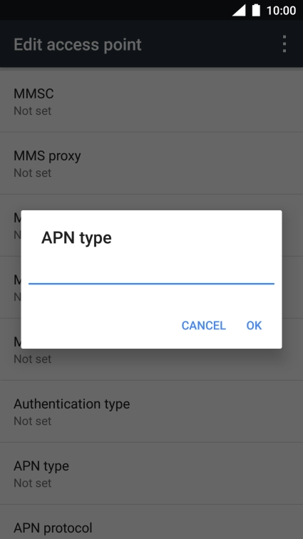Key in mms and press OK.