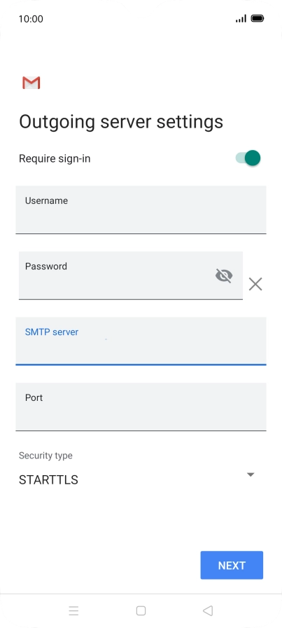 Press the field below 