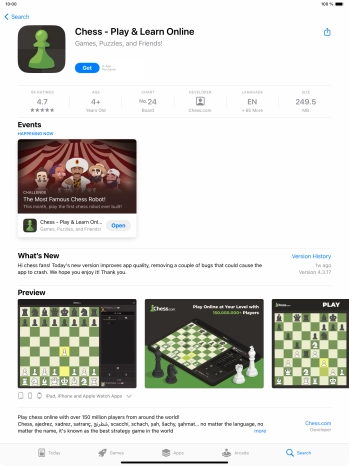 Press Get and follow the instructions on the screen to install the app.