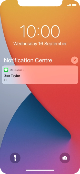 Press the required notification and follow the instructions on the screen to use the selected function.