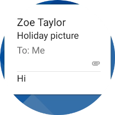 Slide your finger left on the screen.