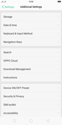 Press Security & Privacy.