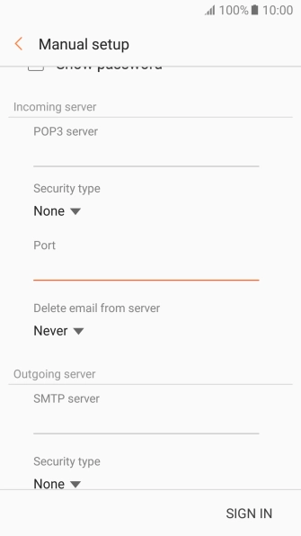 Press the drop down list below 
