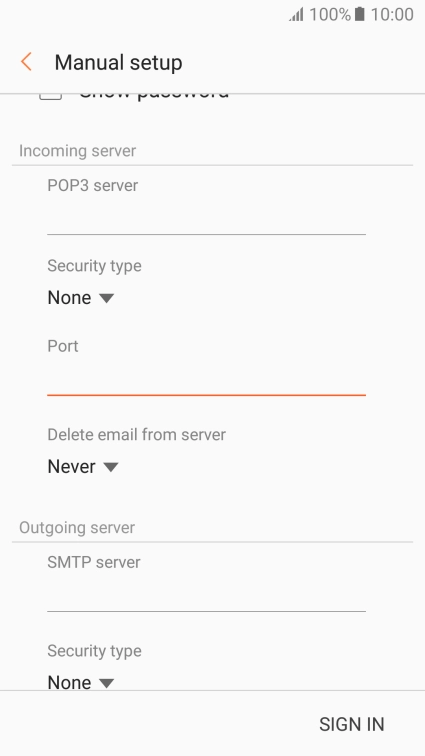 Press the drop down list below 
