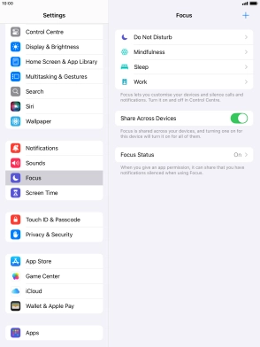 Press Do Not Disturb.