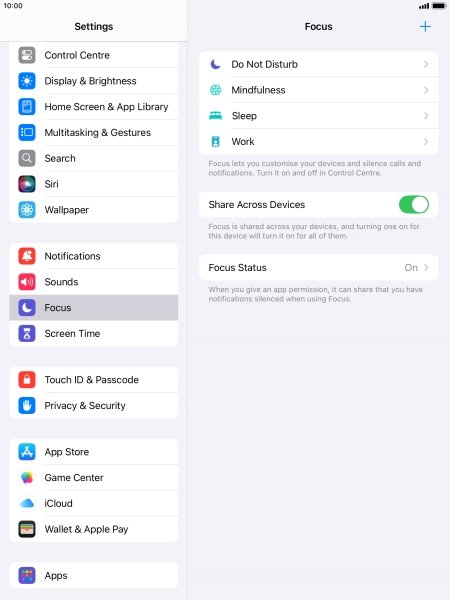 Press Do Not Disturb.