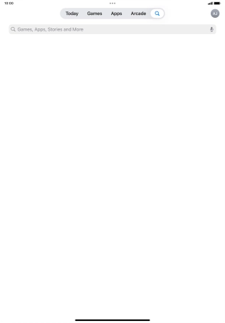 Press the search field.