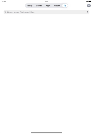 Press the search field.