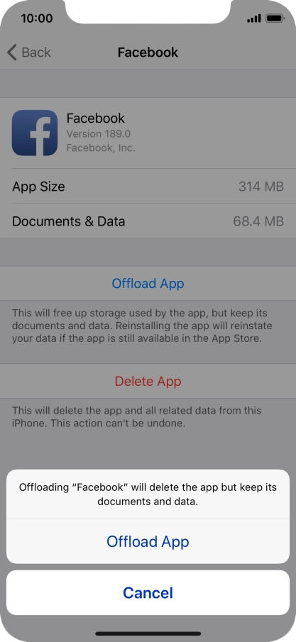 Press Offload App.