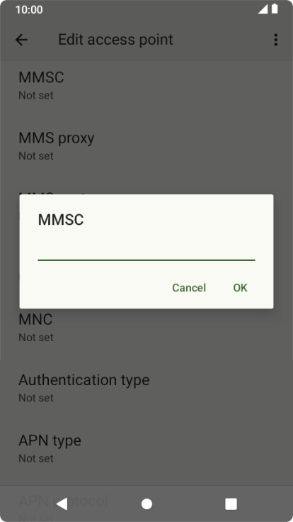 Key in http://pxt.vodafone.net.au/pxtsend and press OK.