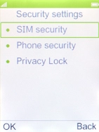 Select SIM security.
