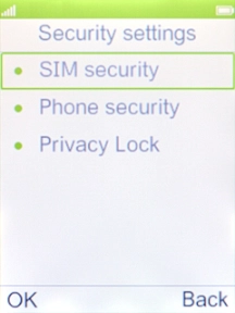 Select SIM security.