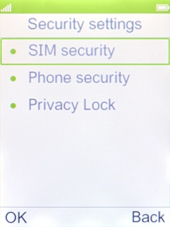 Select SIM security.