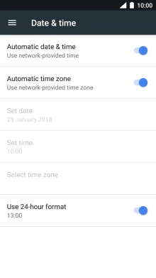 Press the Home key to return to the home screen.