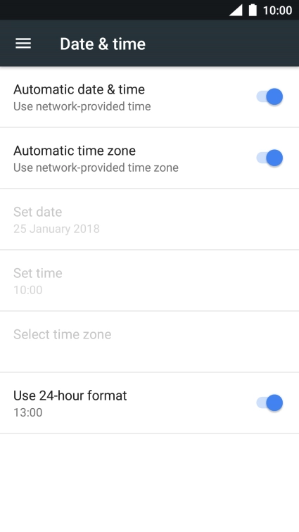 Press the Home key to return to the home screen.