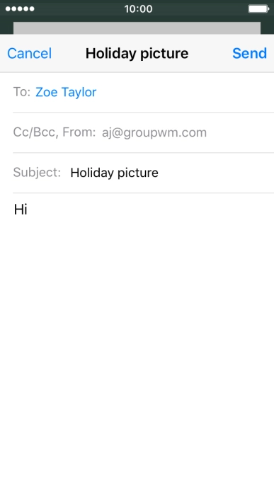 Press and hold the text input field until a pop-up menu is displayed.
