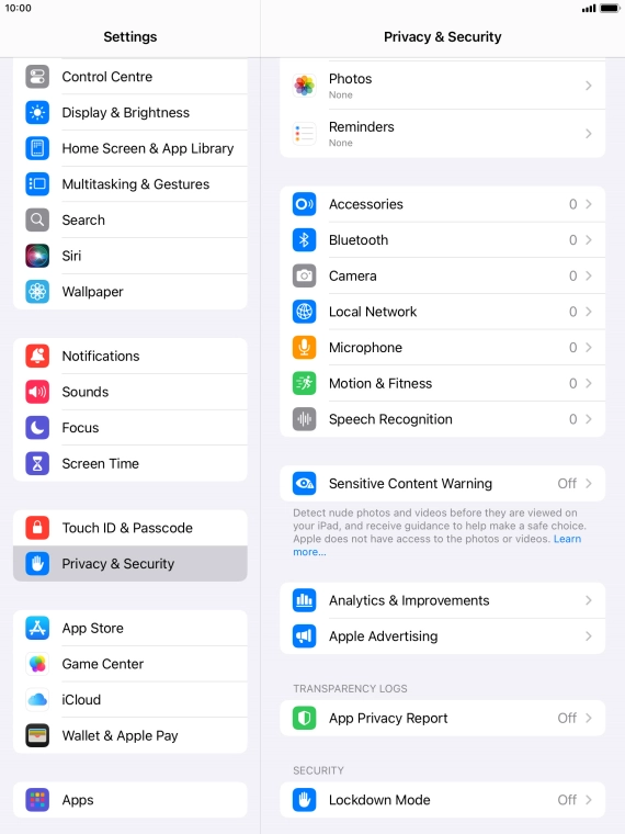 Press Sensitive Content Warning.