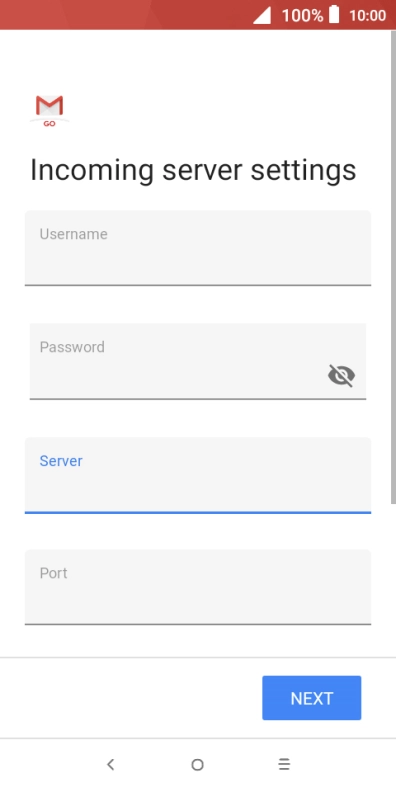 Press the field below 