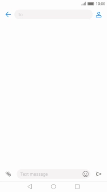 Press the search field and key in the first letters of the recipient's name.