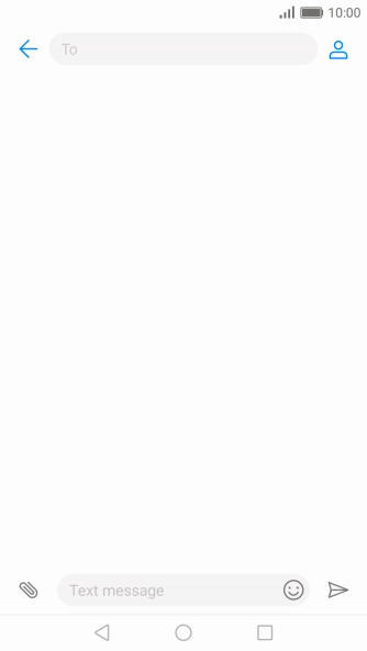 Press the search field and key in the first letters of the recipient's name.