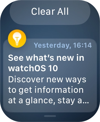 Press the required notification to open it.